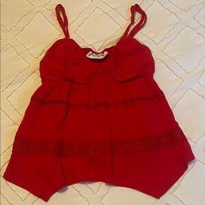 No Boundaries Red Camisole Top